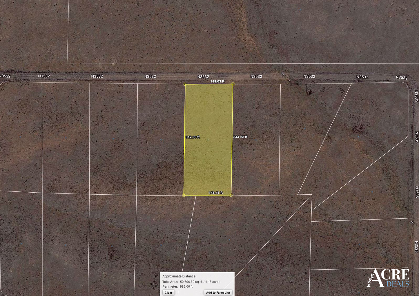 Test - 107-31-341 – 1.18 Acres – County Road N3532, Concho, AZ 85924